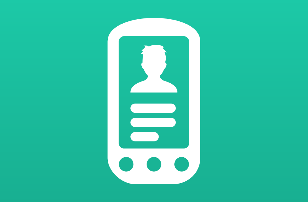 A graphic showing a mobile phone icon