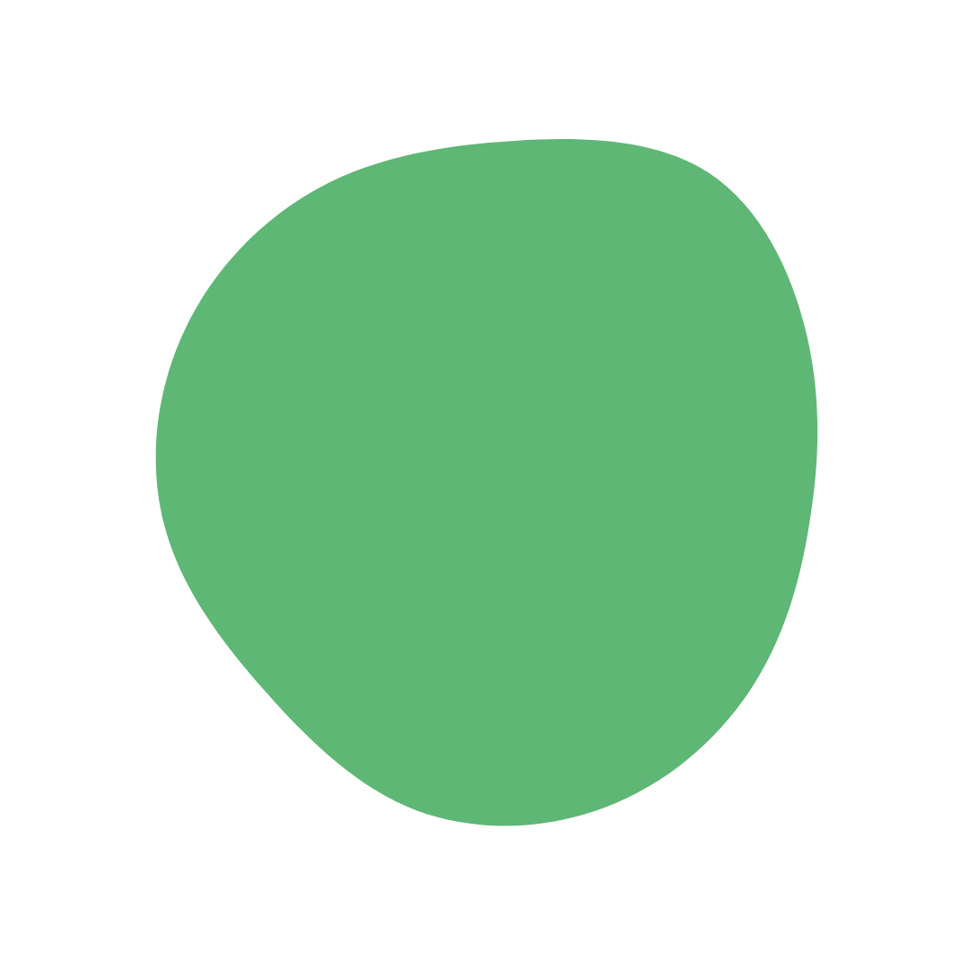 A green cirlce like blob.