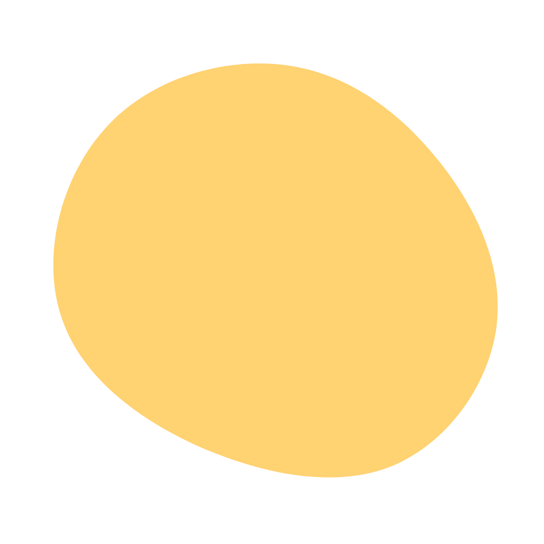 A yellow cirlce like blob.