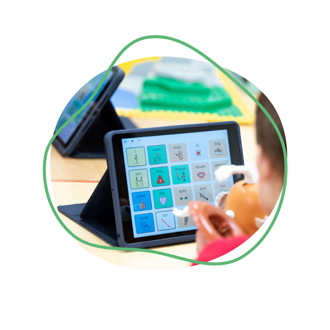 Someone using the Grid Pad.